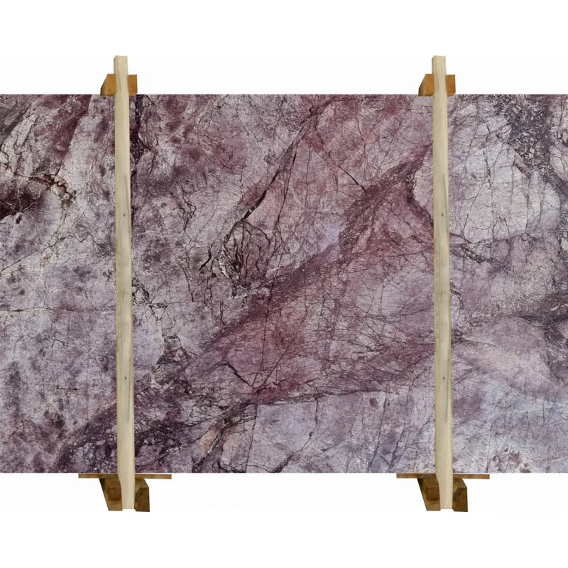 Purple Lilac Bookmatching Polished Marble Slab