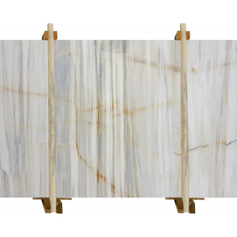 Rainbow Gold Bookmatching Polished Marble Slab