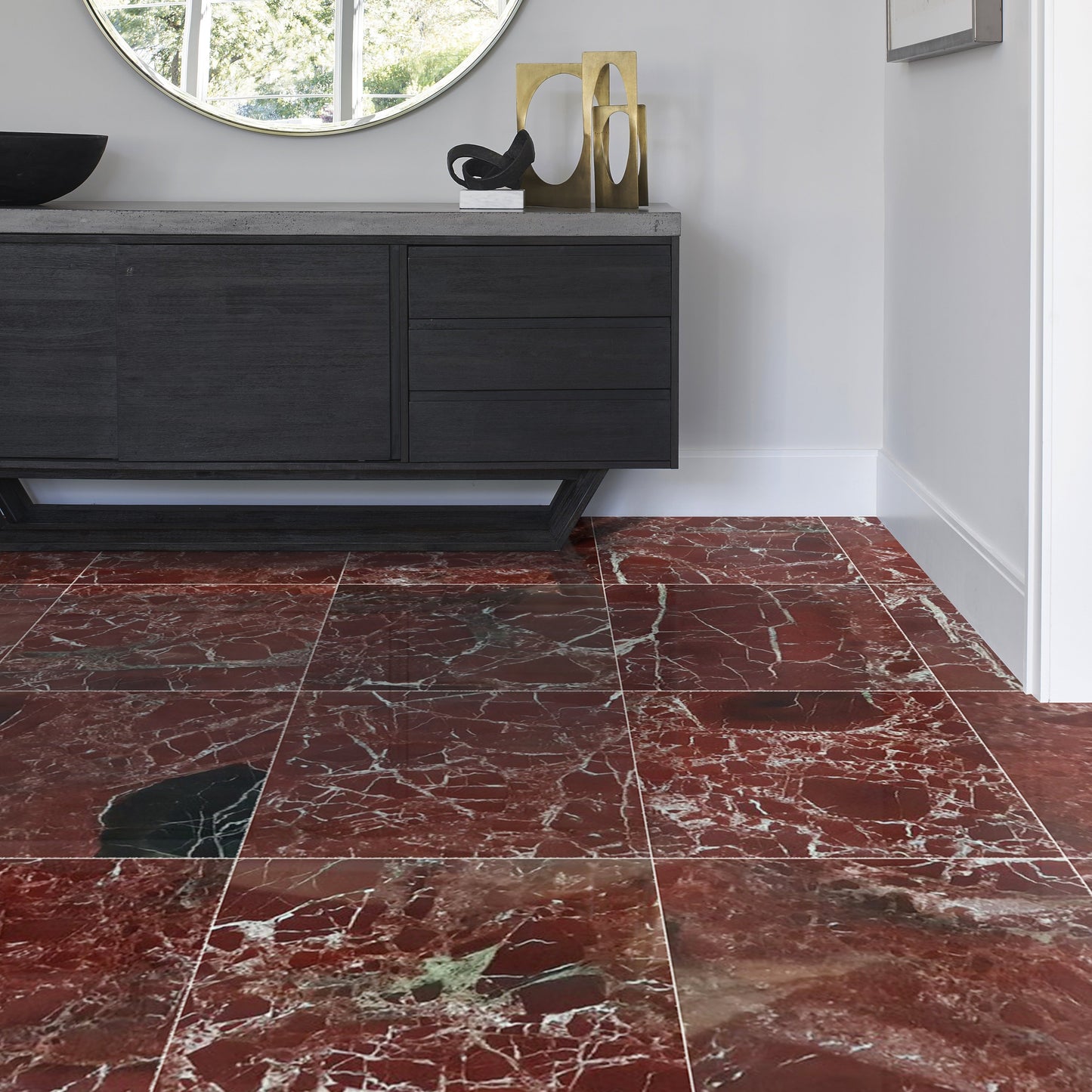 Rosso Levanto Marble Polished Floor and Wall Tile