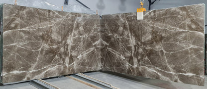 Sahara Brown Bookmatching Polished Marble Slab