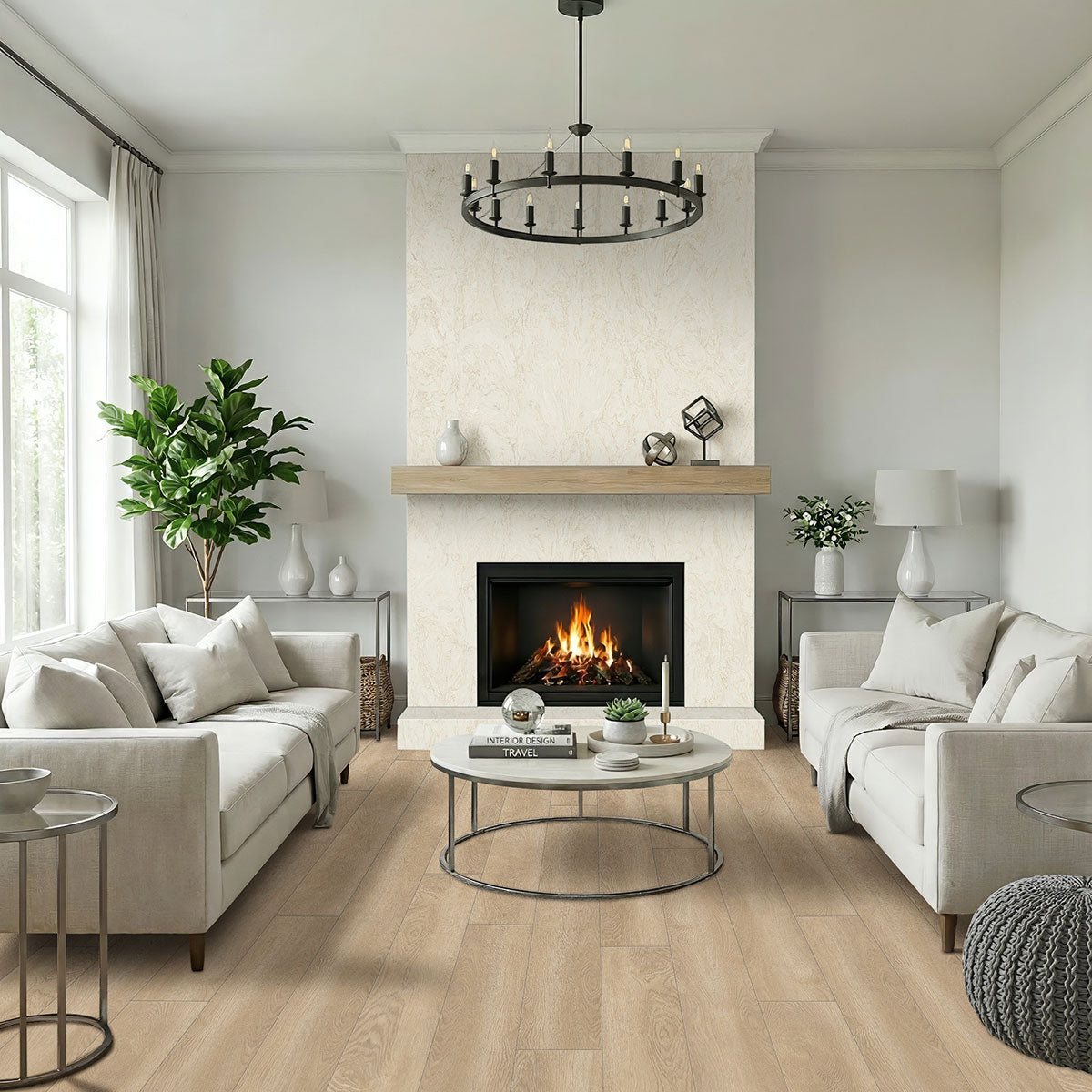 MSI Shorecliffs™Schertz Oak®Hybrid Rigid Core Flooring