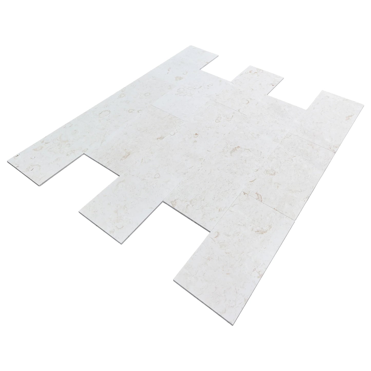 Shell Stone White Limestone Tiles Floor and Wall Tile