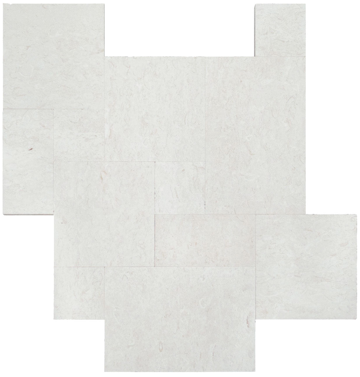 Shell Stone White Tumbled Limestone Pavers