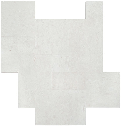 Shell Stone White Tumbled Limestone Pavers
