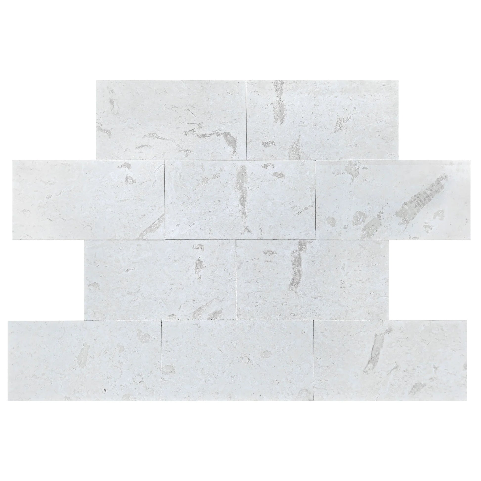 Shell Stone White Tumbled Pavers 18"x36"x1 1/4" Outdoor Garden 