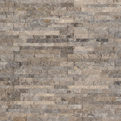 MSI Silver Travertine Mini Stacked Stone