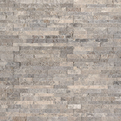 MSI Silver Travertine Mini Stacked Stone