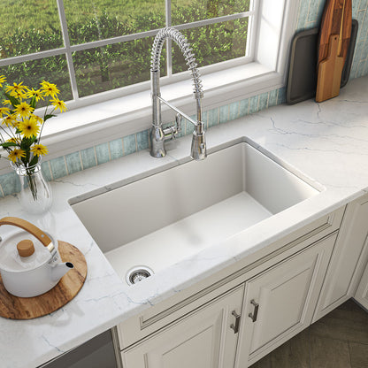 MSI WHITE QUARTZ SINGLE BOWL 3119