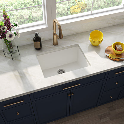 MSI WHITE QUARTZ SINGLE BOWL 2418