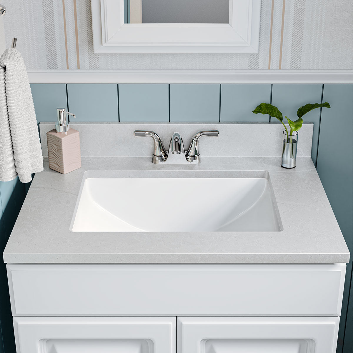 MSI VANITY WHITE RECT PORCELAIN 2015 STRAIGHT