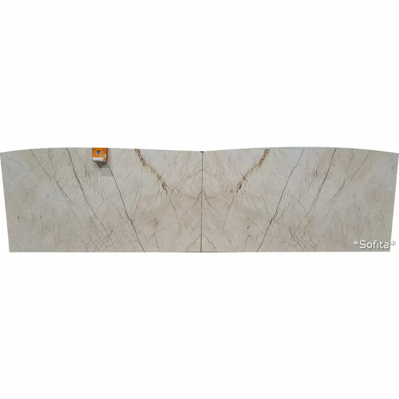 Sofita Beige Bookmatching Polished Marble Slab