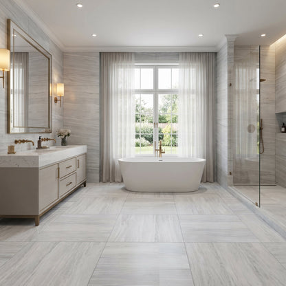 Solto White Marble Polished Floor and Wall Tile