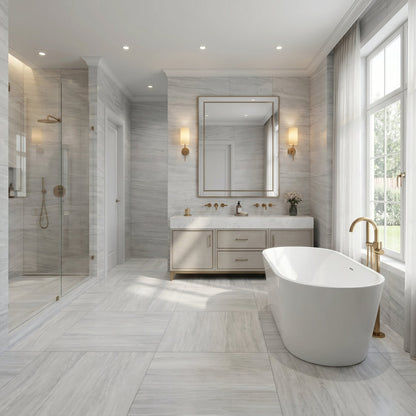 Solto White Marble Polished Floor and Wall Tile