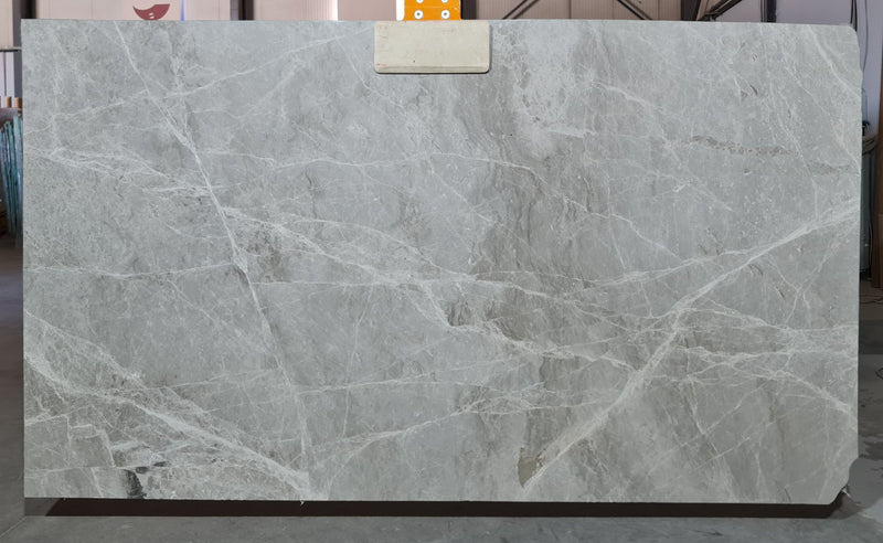 Spider Gray Bookmatching Polished Marble Slab
