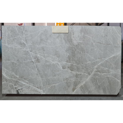 Spider Gray Bookmatching Polished Marble Slab