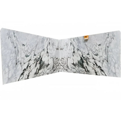 Stingray White Bookmatching Polished Marble Slab