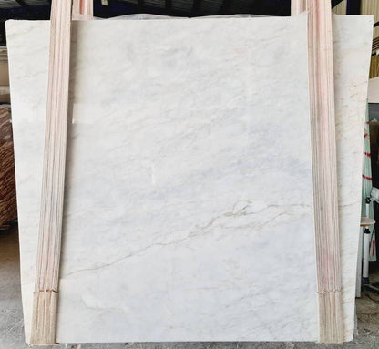 Sugar White Bookmatching Polished Marble Slab