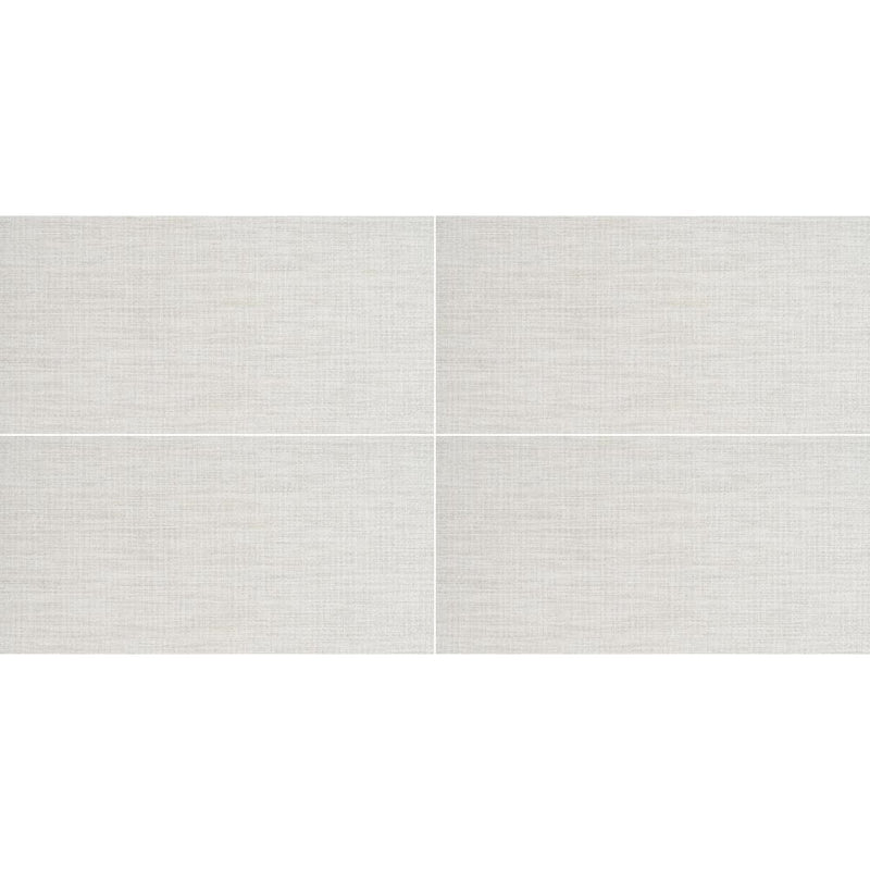 MSI Lineart Ivory Matte Porcelain Wall and Floor Tile 12"x24" - Tektile Collection