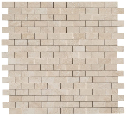 Light Beige Travertine Honed Mosaic Tile (10 sqft per box)