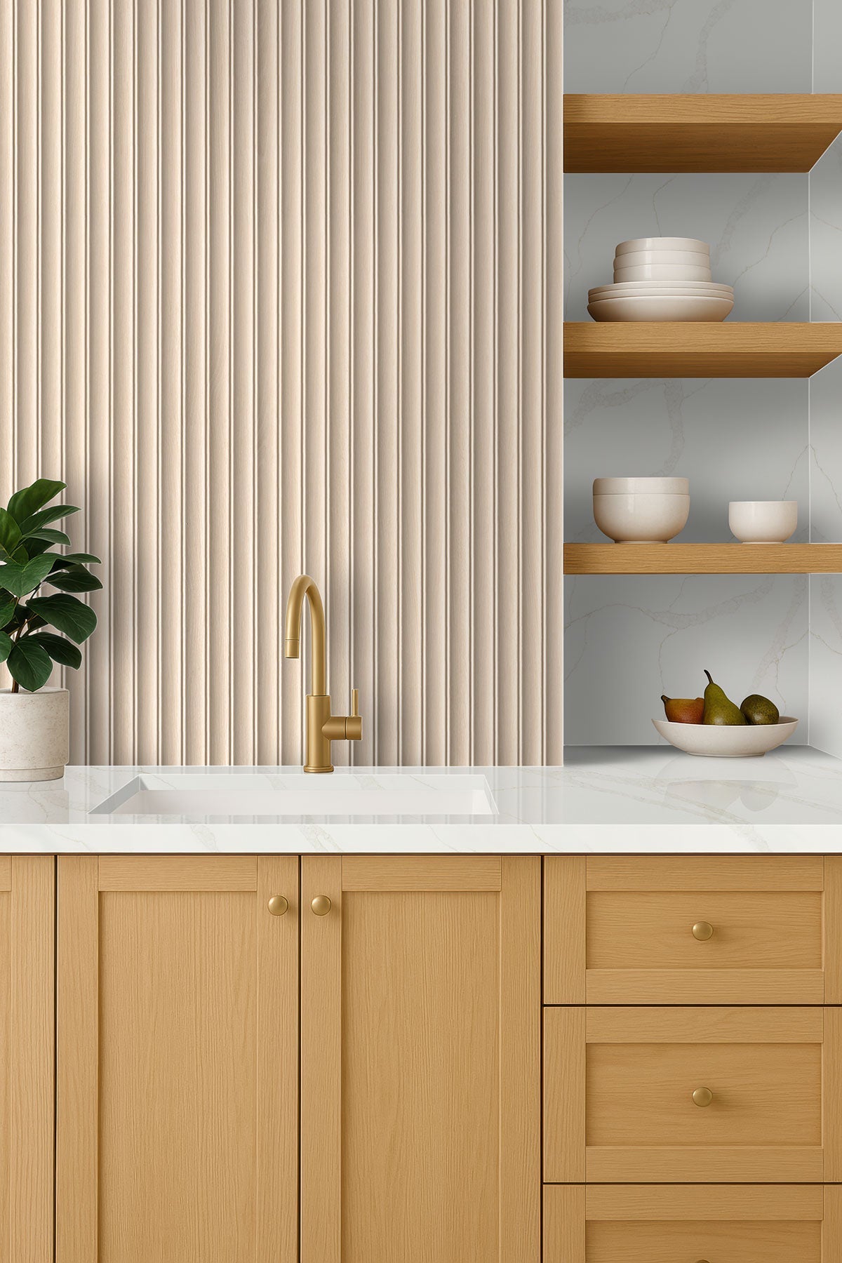 MSI Urbanslat Flute Maple Wall Tile