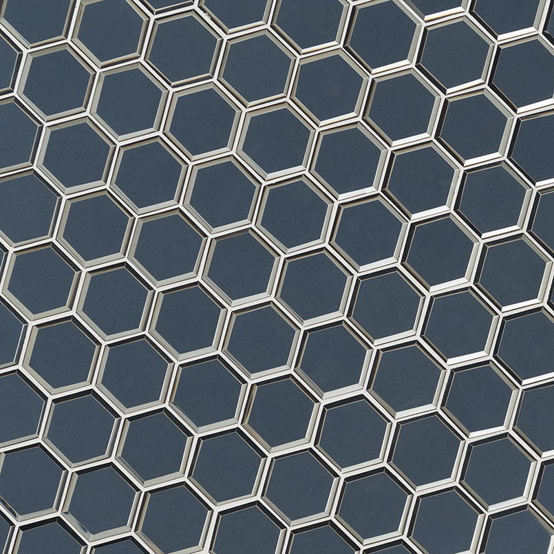 MSI Vague Blue 3" Hexagon Mosaic Tile
