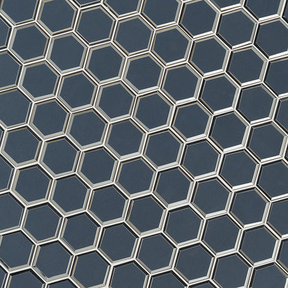 MSI Vague Blue 3" Hexagon Mosaic Tile