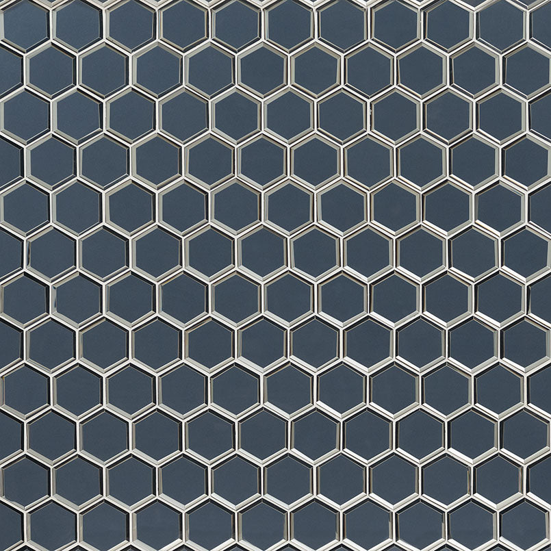 MSI Vague Blue 3" Hexagon Mosaic Tile