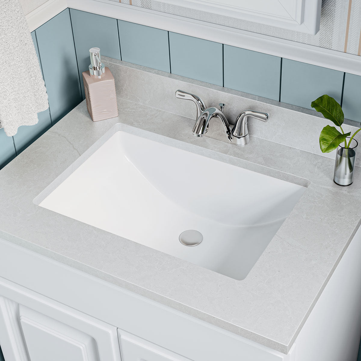 MSI VANITY WHITE RECT PORCELAIN 2015 STRAIGHT