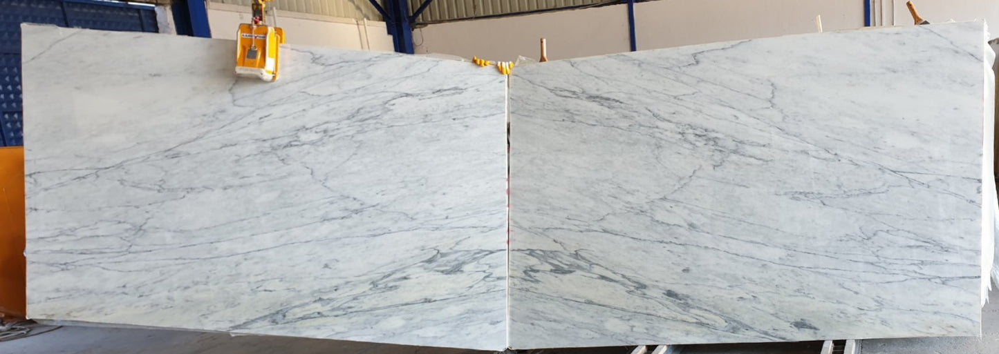 Vermont White Bookmatching Polished Marble Slab