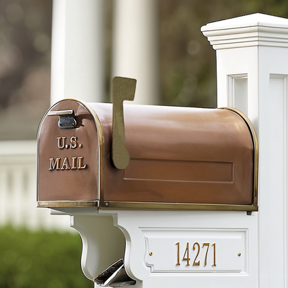Vintage Look Handmade Copper Mailbox