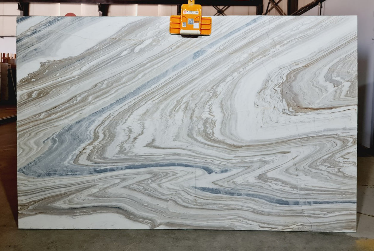 Volakas Bookmatching Polished Marble Slab