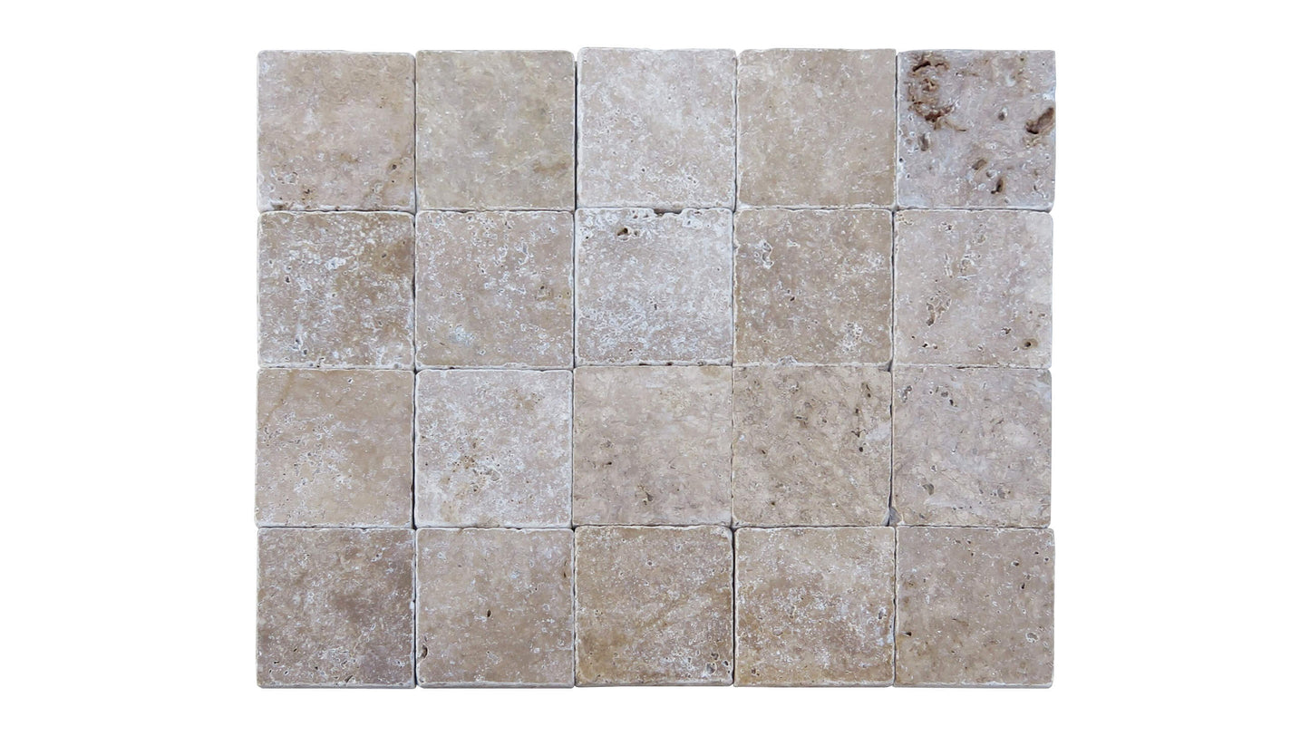 Walnut Tumbled Travertine Tiles