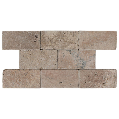 Walnut Tumbled Travertine Tiles