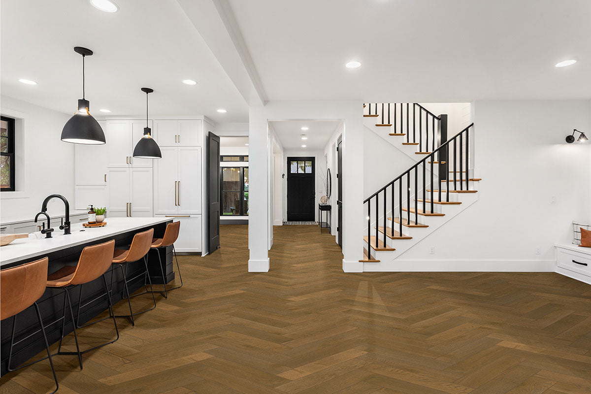 MSI Mccarran®wayland Herringbone Engineered Hardwood Flooring