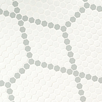MSI White And Gray Hive Pattern Matte