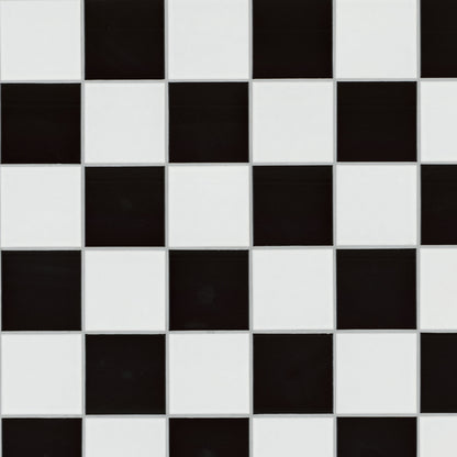 MSI White and Black 4" Checkered Matte