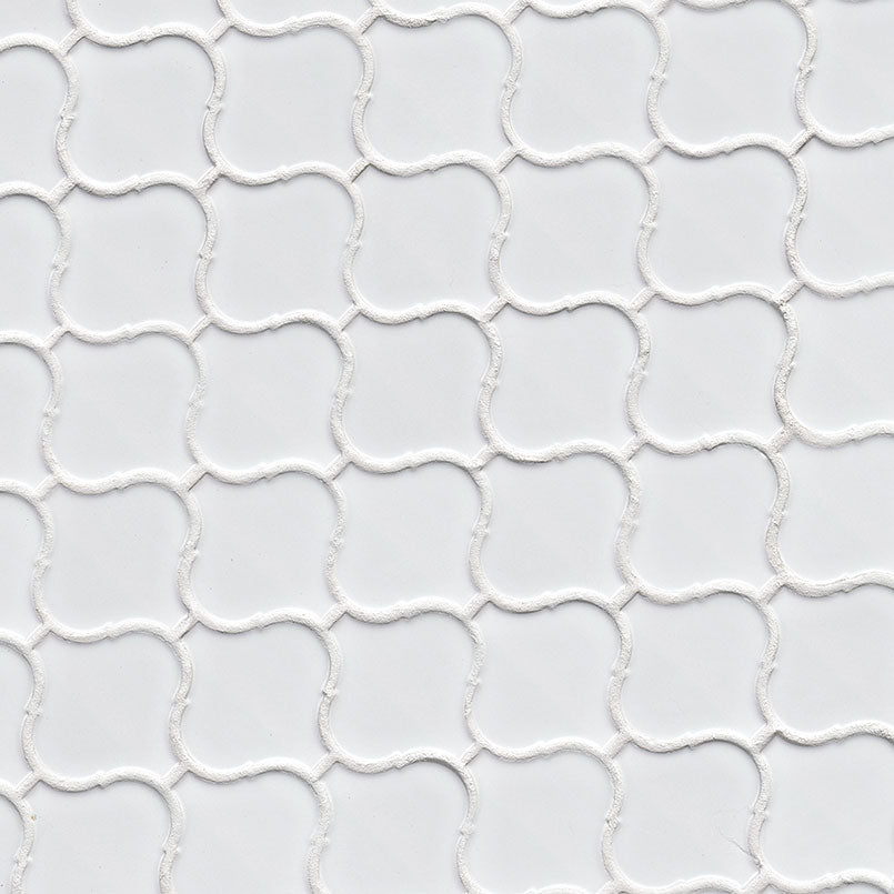 MSI White Glossy Arabesque Tile