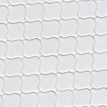 MSI White Glossy Arabesque Tile