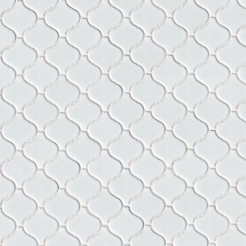 MSI White Glossy Arabesque Tile