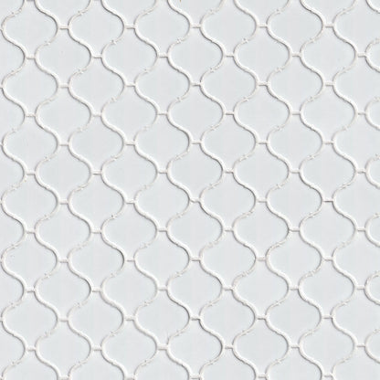 MSI White Glossy Arabesque Tile