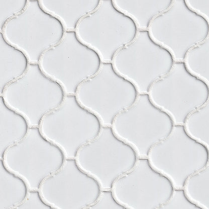 MSI White Glossy Arabesque Tile