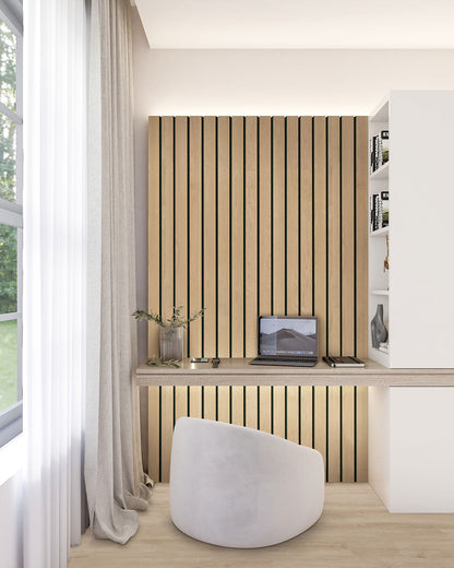 MSI Natural Macro Acoustic Wood Slat Panels