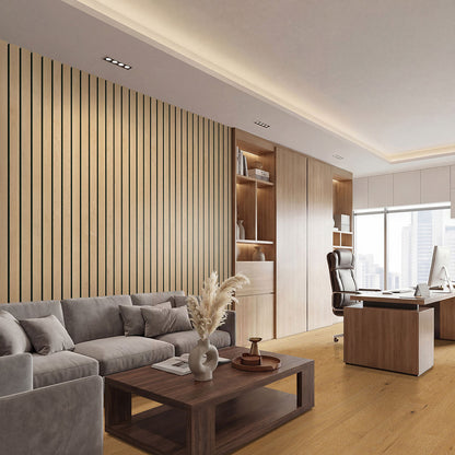 MSI Natural Macro Acoustic Wood Slat Panels