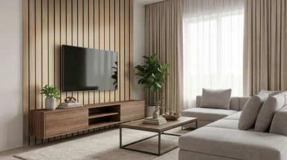 MSI Natural Macro Acoustic Wood Slat Panels