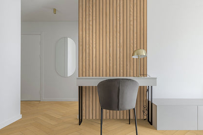 MSI Natural Reeded Acoustic Wood Slat Panels