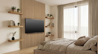 MSI Natural Reeded Acoustic Wood Slat Panels
