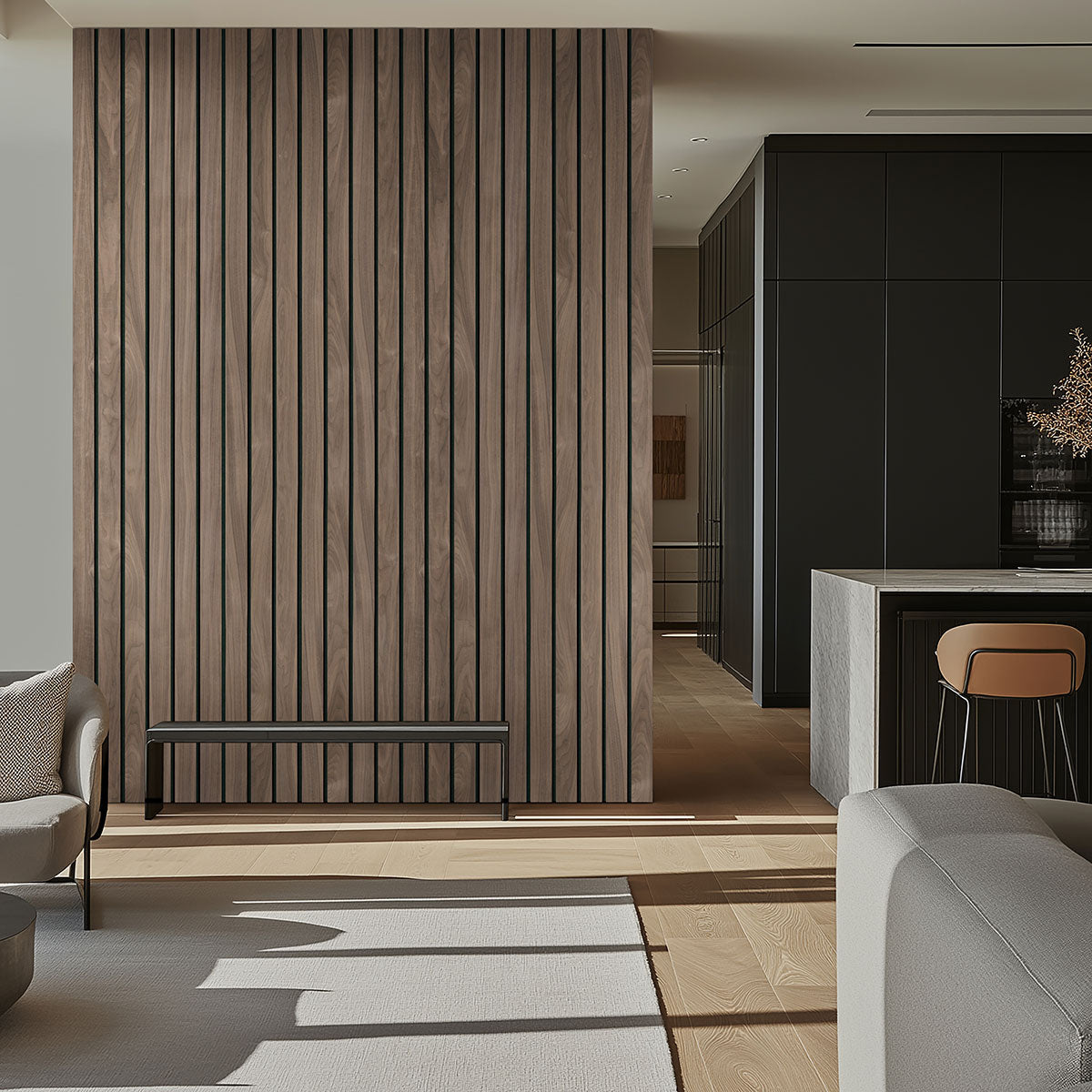 MSI Tawny Macro Acoustic Wood Slat Panels