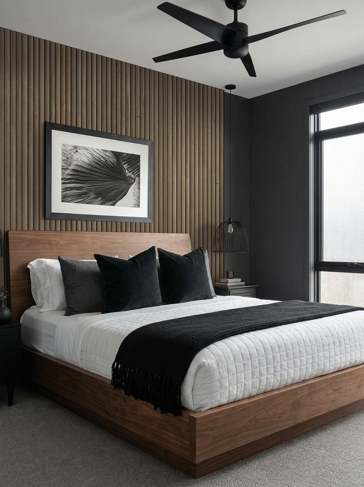 MSI Tawny Reeded Acoustic Wood Slat Panels