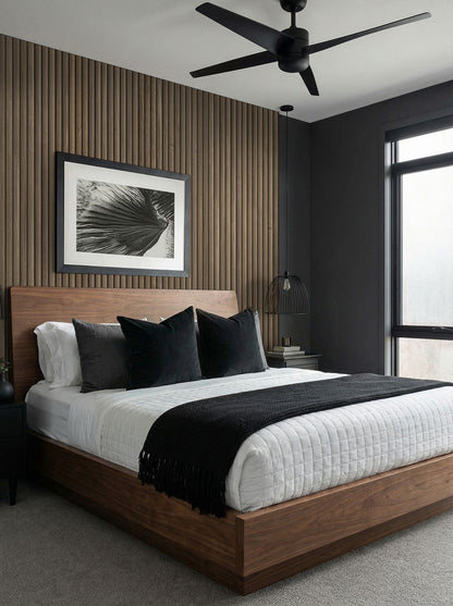 MSI Tawny Reeded Acoustic Wood Slat Panels