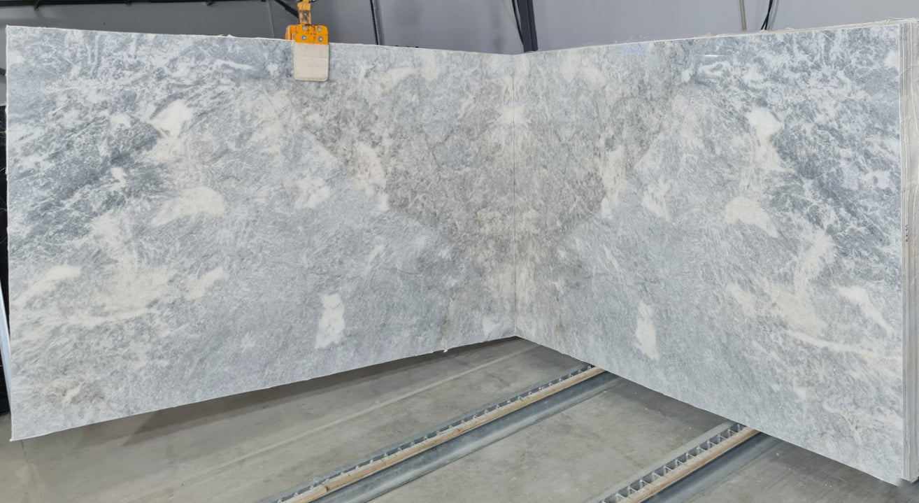 Yukon Gray Bookmatching Polished Marble Slab